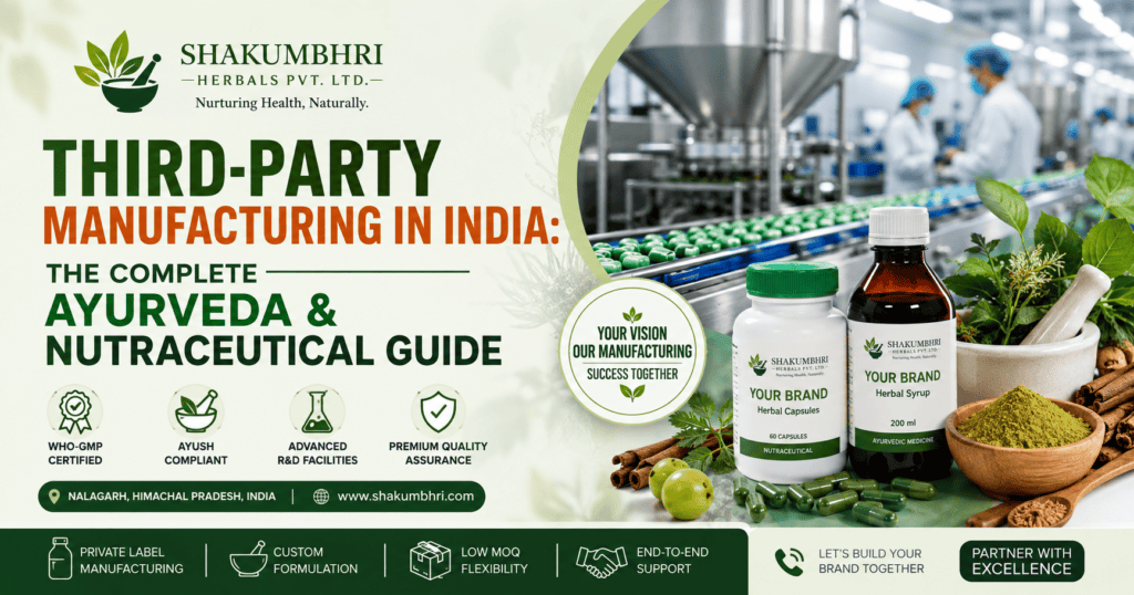 Third-Party Manufacturing in India: The Complete Ayurveda & Nutraceutical Guide 3 Third-Party Manufacturing in India The Complete Ayurveda & Nutraceutical Guide