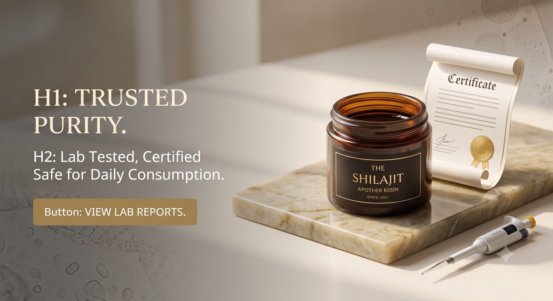 Illustrative Himalayan sourcing and lab testing process for Shilajit Resin manufacturing